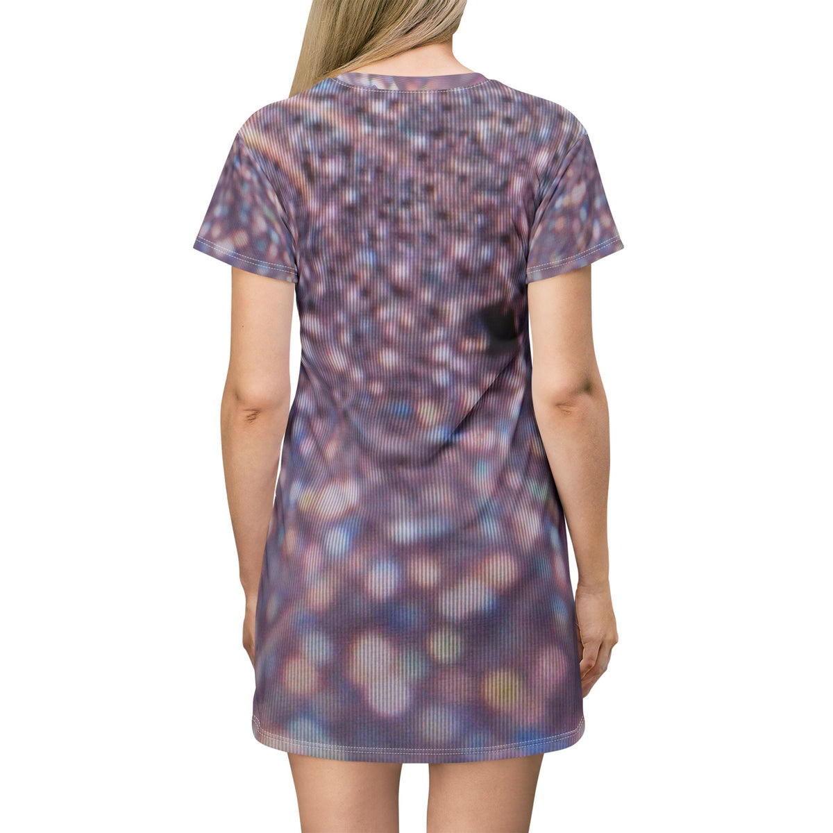 Sparkling Bokeh All-Over Print T-Shirt Dress