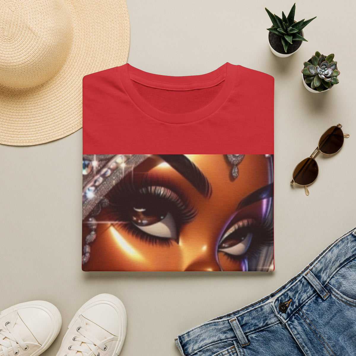 Afro Glam Portrait T-Shirt