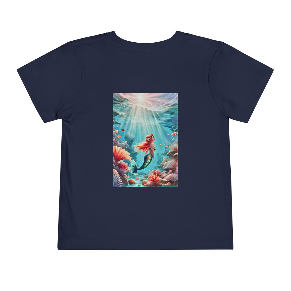 Mermaid Toddler Tee – Underwater Sunlight Sea Life Graphic
