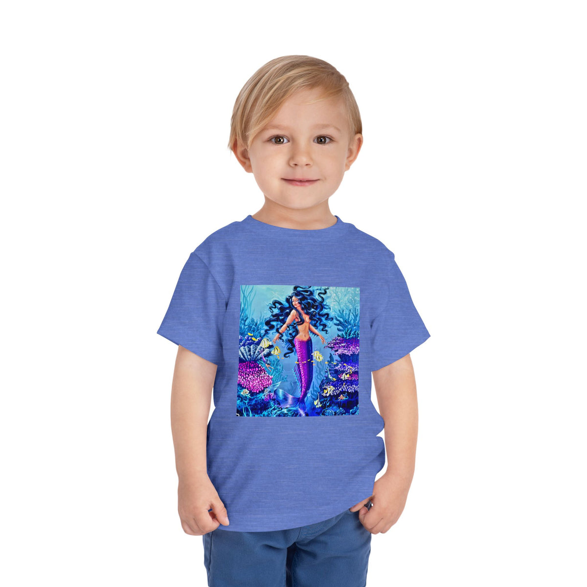 Mermaid Toddler Tee — Colorful Underwater Ocean Playtop