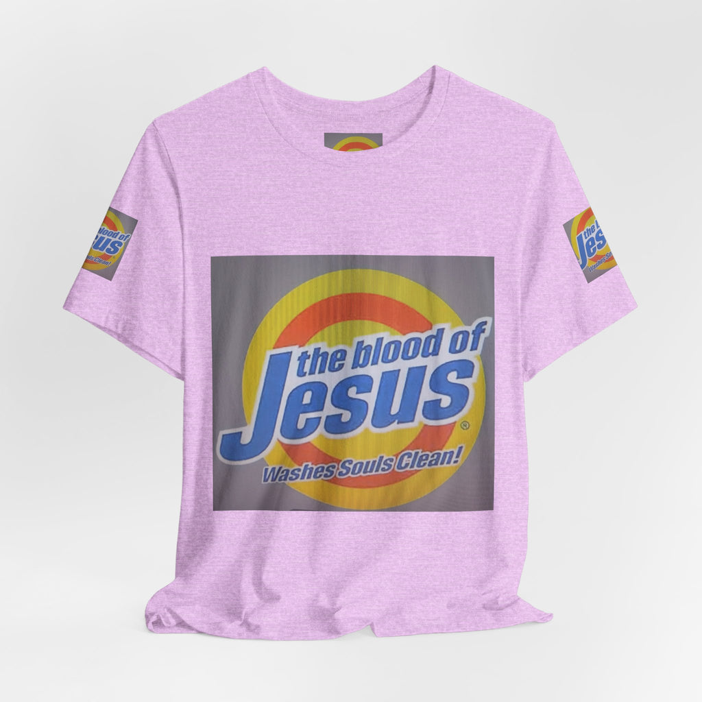 Christian T-Shirt - "The Blood of Jesus Washes Souls Clean" Graphic Tee