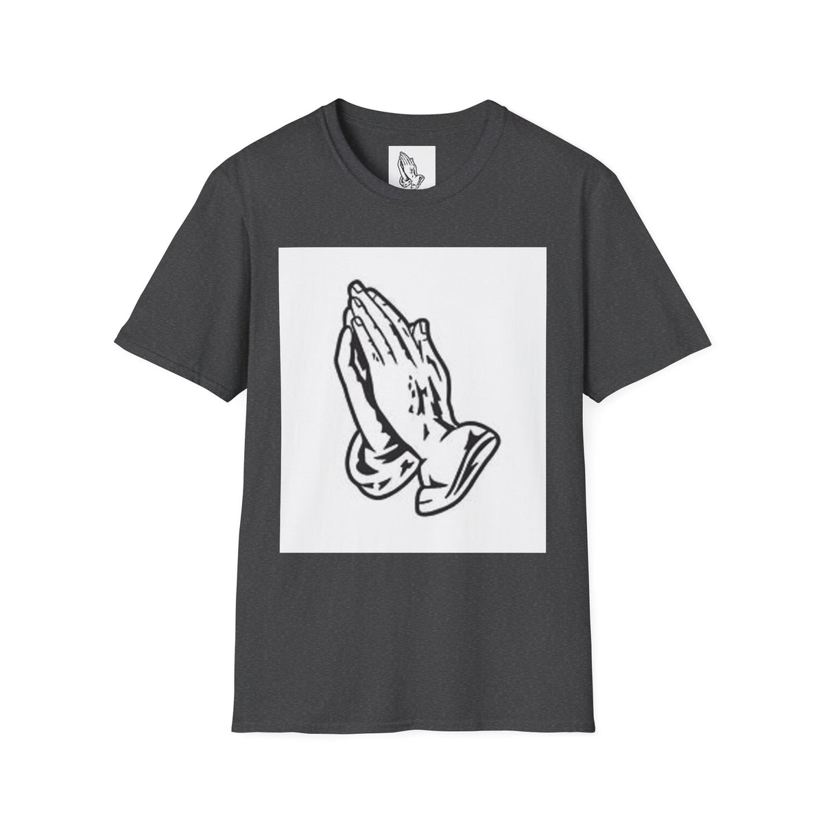 Praying Hands T-Shirt — Vintage Prayer Graphic Tee for Faith & Spiritual Style