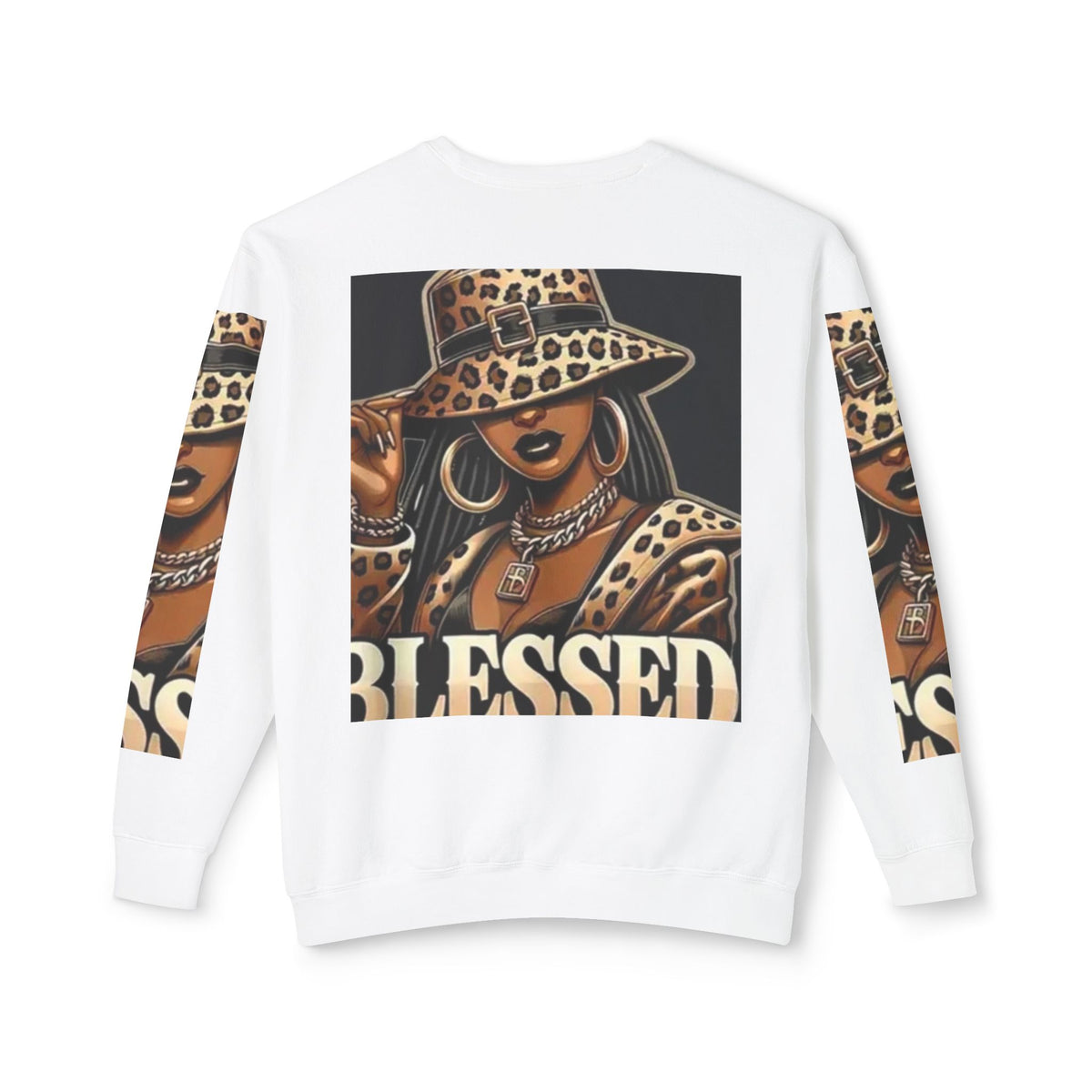 Blessed Leopard Femme Crewneck Sweatshirt