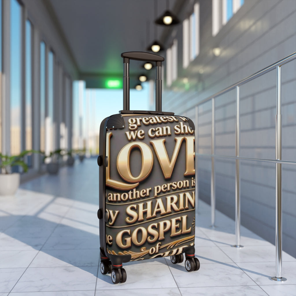 Inspirational Gospel Quote Carry-On Suitcase