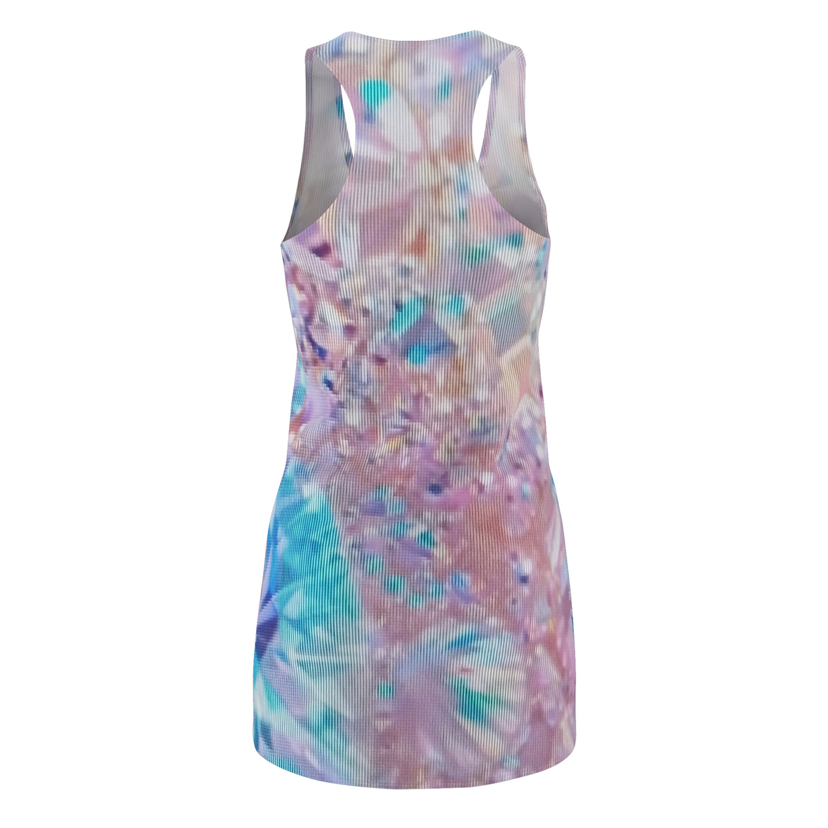 Racerback Dress — Pastel Tie-Dye Crystal Print