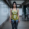 Graffiti 'G' Racerback Dress — Urban Streetwear Graphic Dress