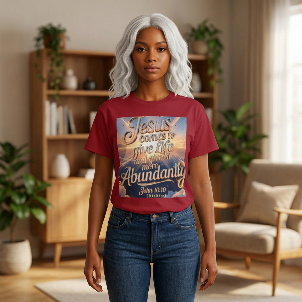 Jesus Comes to Give Life Tee — John 10:10 Inspirational Christian T‑Shirt