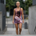 Butterfly Sparkle Racerback Dress — Iridescent Floral AOP