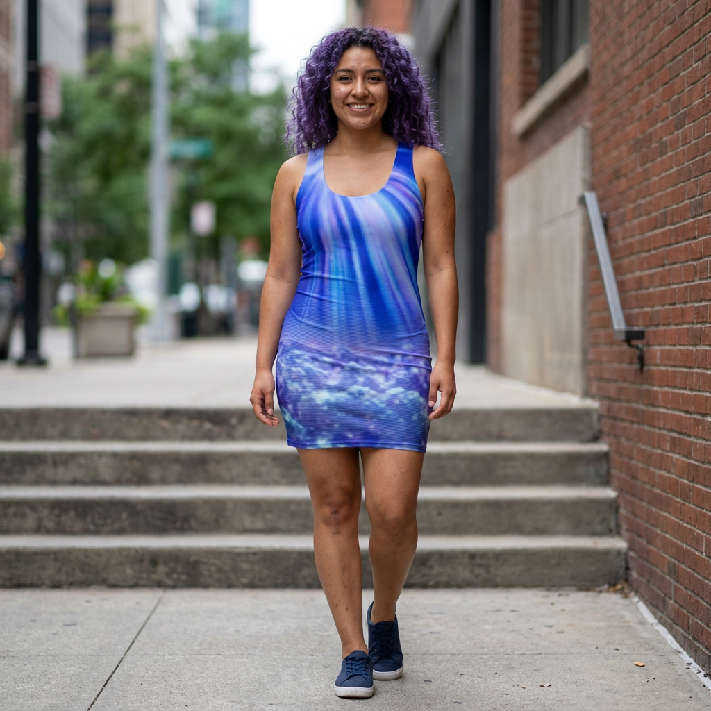 Women's Cut & Sew Racerback Dress (AOP)