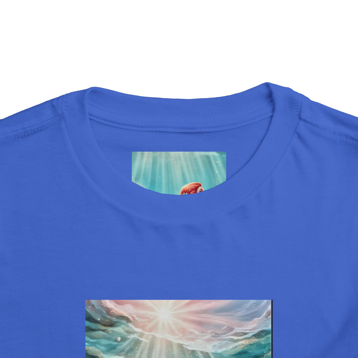 Mermaid Toddler Tee – Underwater Sunlight Sea Life Graphic