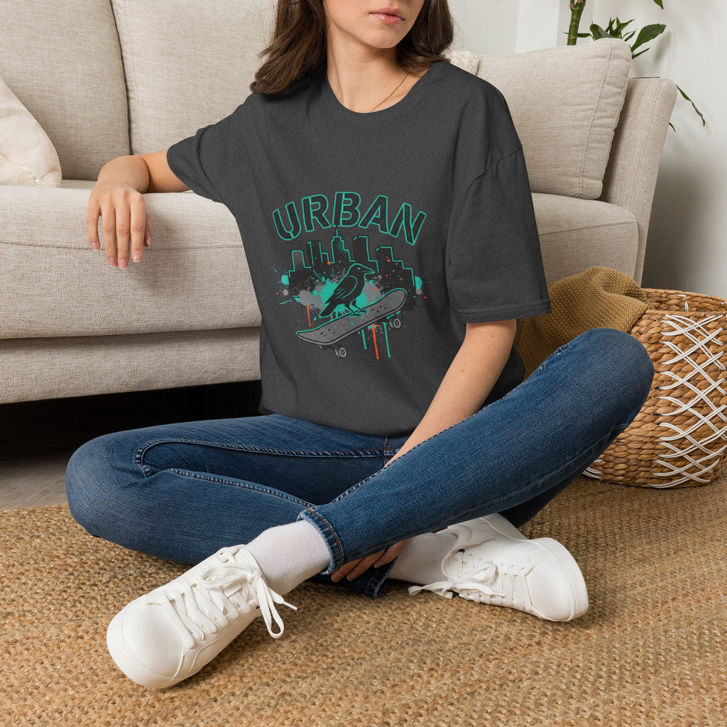 Urban Skateboard T-Shirt — City Skyline Skate Crew Tee