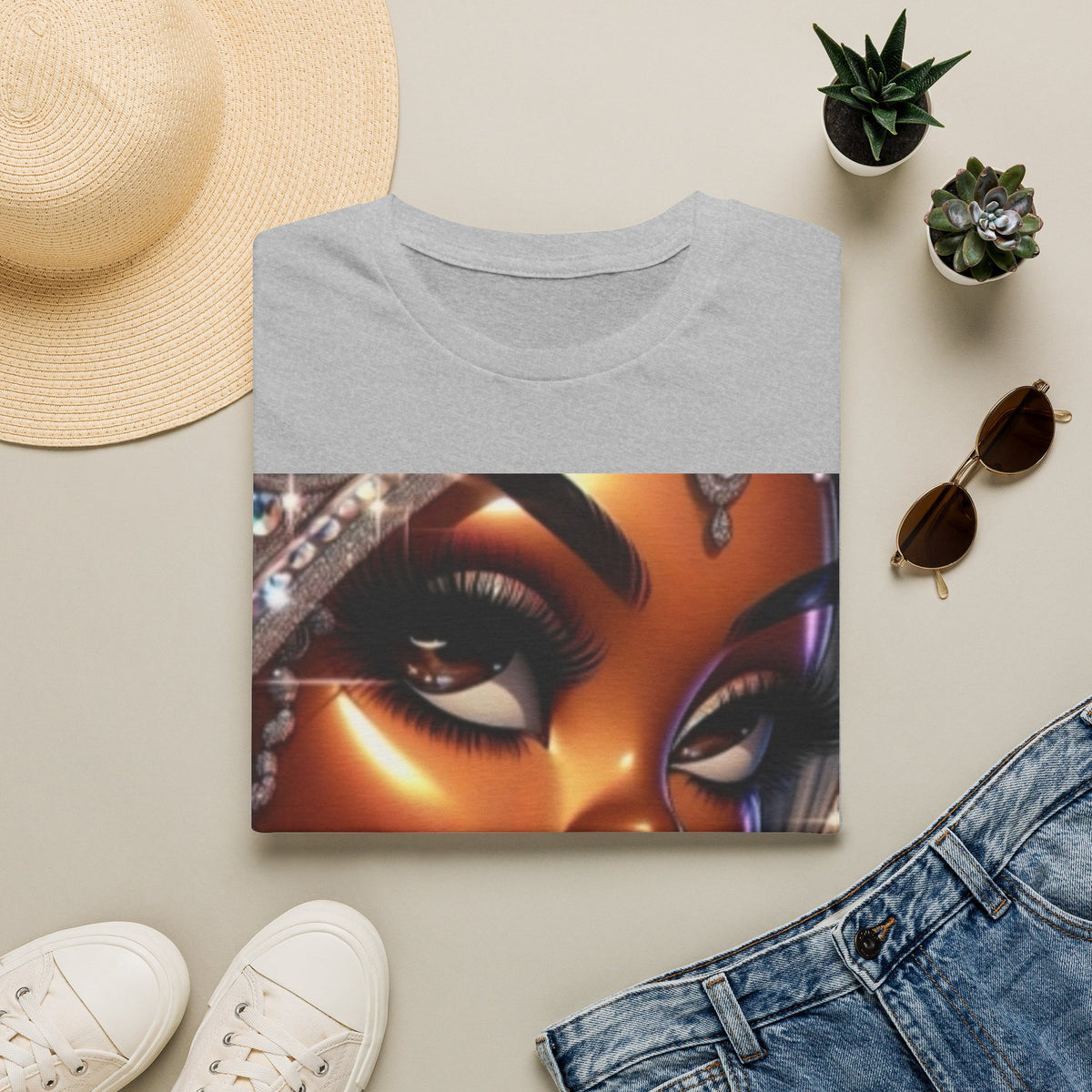 Afro Glam Portrait T-Shirt