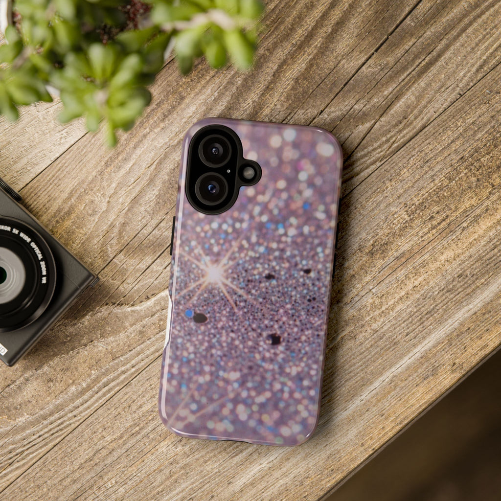 Sparkling Pink Glitter Tough Phone Case