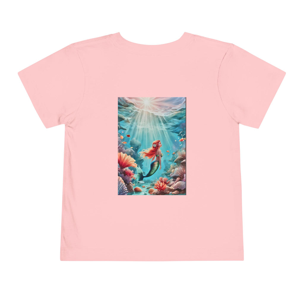 Mermaid Toddler Tee – Underwater Sunlight Sea Life Graphic