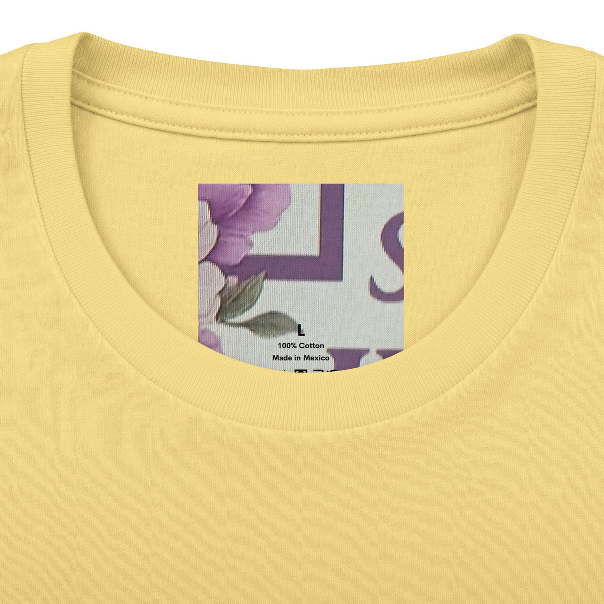 Christian Tee — "Blessed by God, Saved by Jesus, Filled by the Spirit" Floral Cross