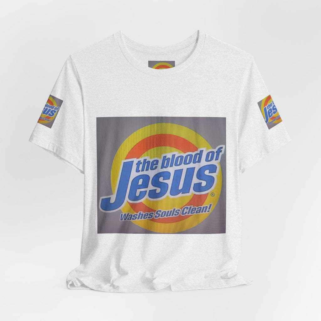 Christian T-Shirt - "The Blood of Jesus Washes Souls Clean" Graphic Tee