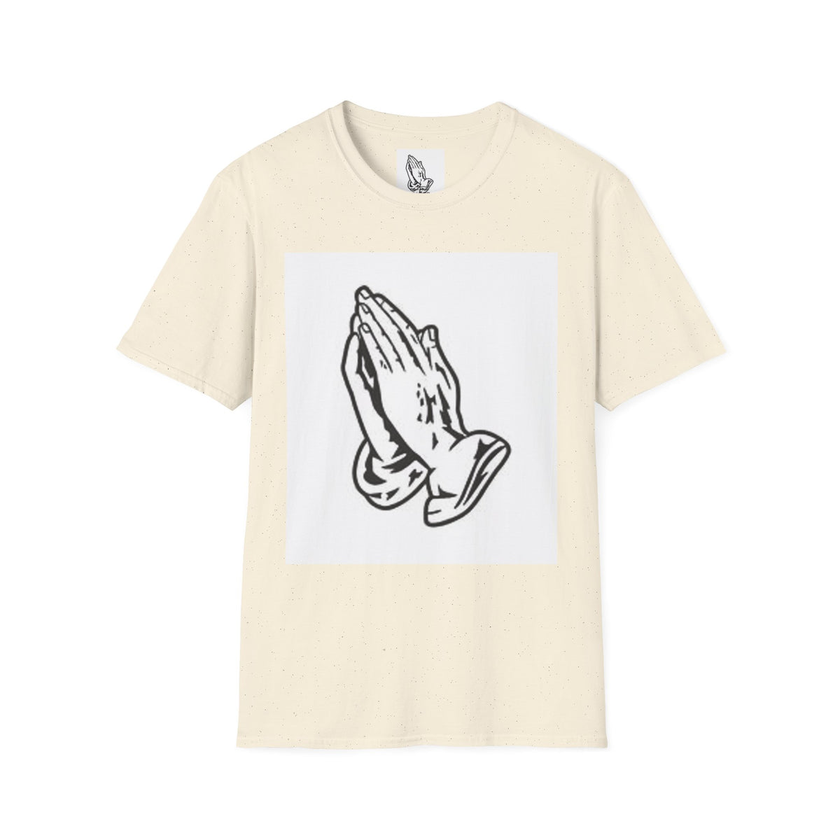 Praying Hands T-Shirt — Vintage Prayer Graphic Tee for Faith & Spiritual Style