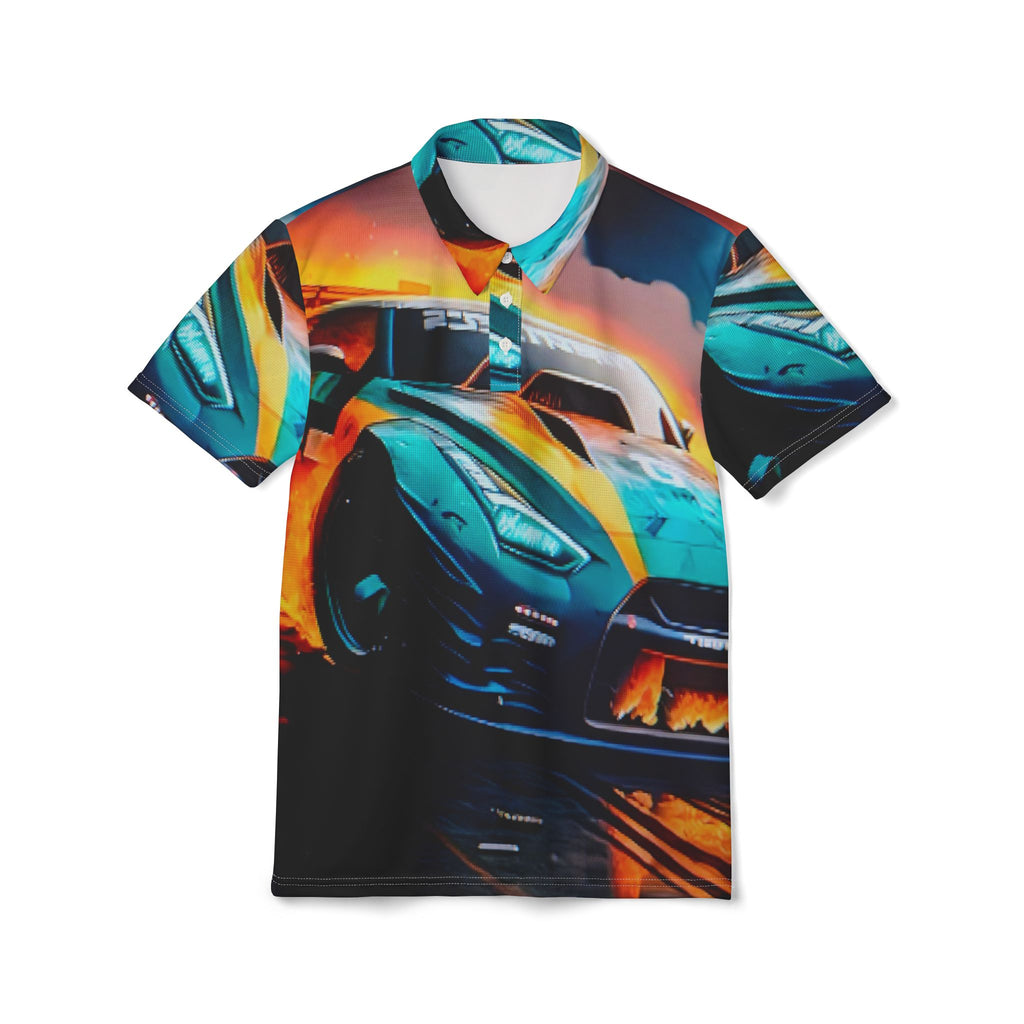 Racing Car Graphic Polo Shirt