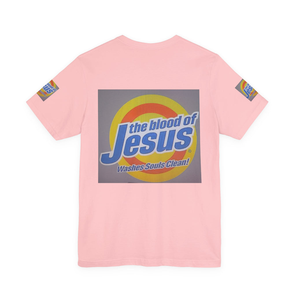 Christian T-Shirt - "The Blood of Jesus Washes Souls Clean" Graphic Tee