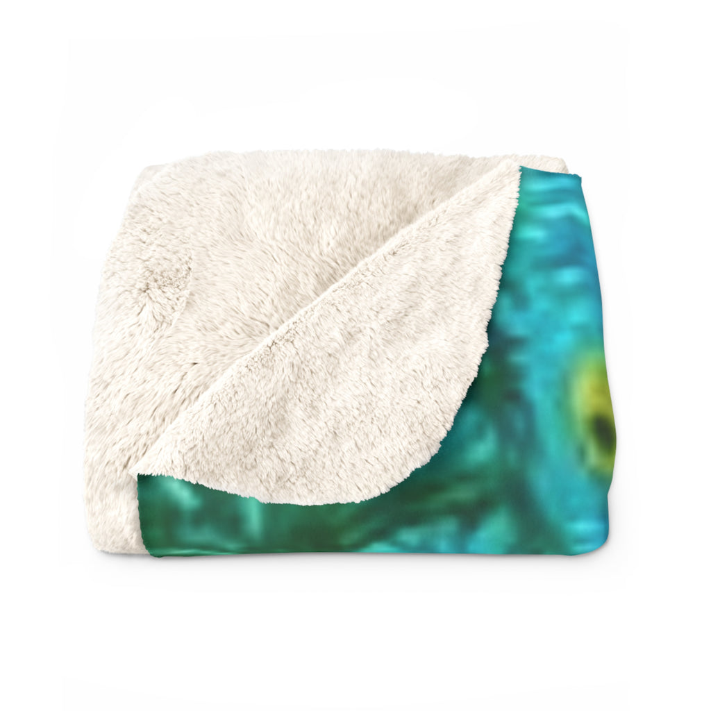 Mermaid Sherpa Blanket – Cozy Underwater Fantasy Fleece Throw