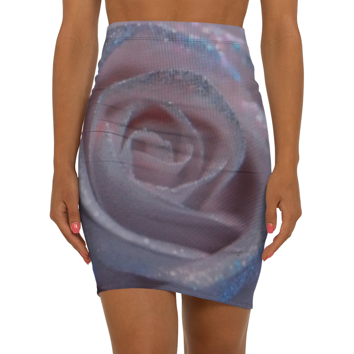 Women's Mid-Waist Pencil Skirt (AOP)