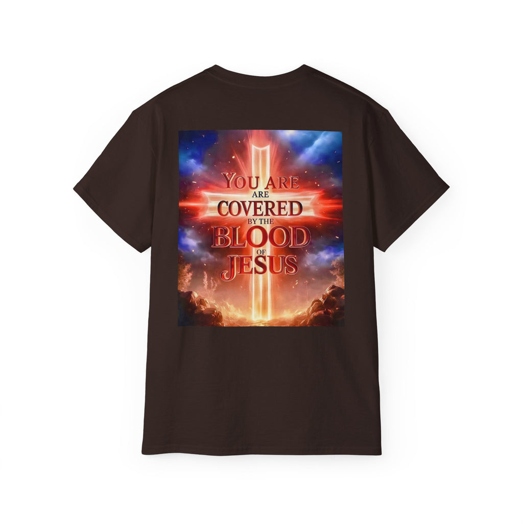 Christian T-Shirt — "You Are Covered by the Blood of Jesus" Gospel Tee