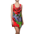 Red Rose All-Over Print Racerback Dress — Floral AOP Summer Dress