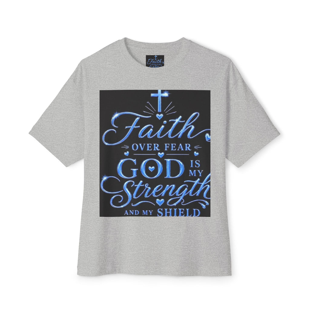Faith Over Fear Tee — "God is My Strength" Christian T‑Shirt