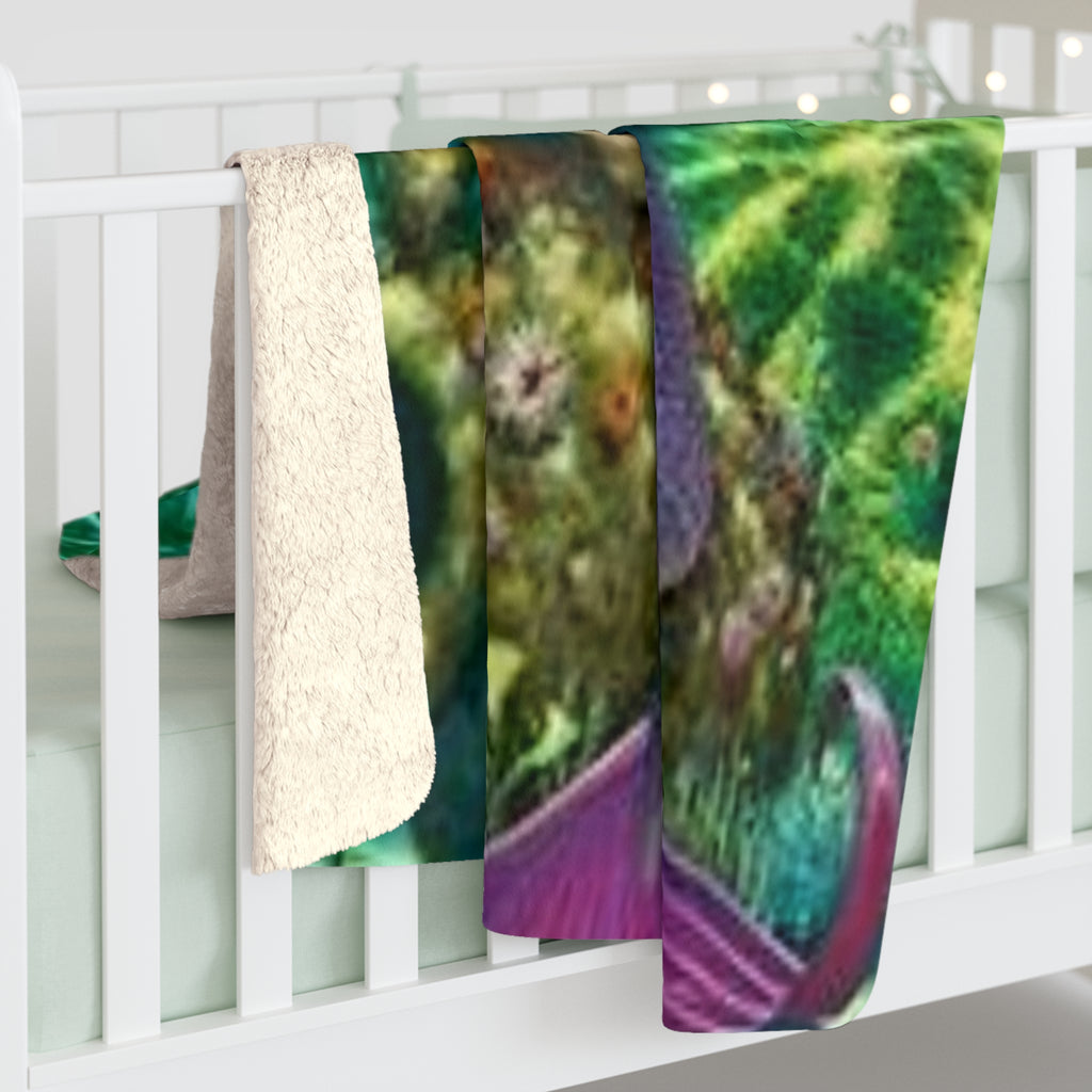 Mermaid Sherpa Blanket – Cozy Underwater Fantasy Fleece Throw