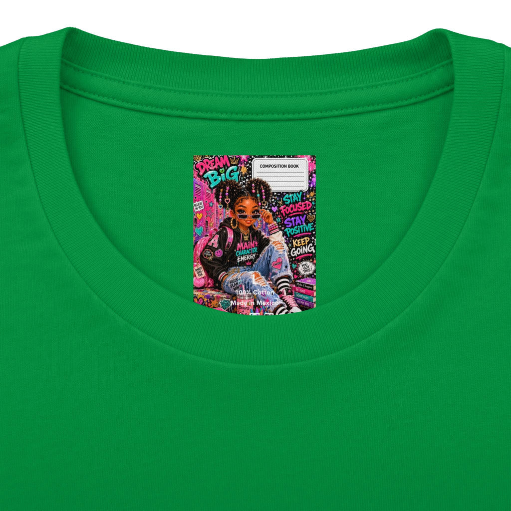 Dream Big Graphic Tee — Motivational Girl Street Art T-Shirt
