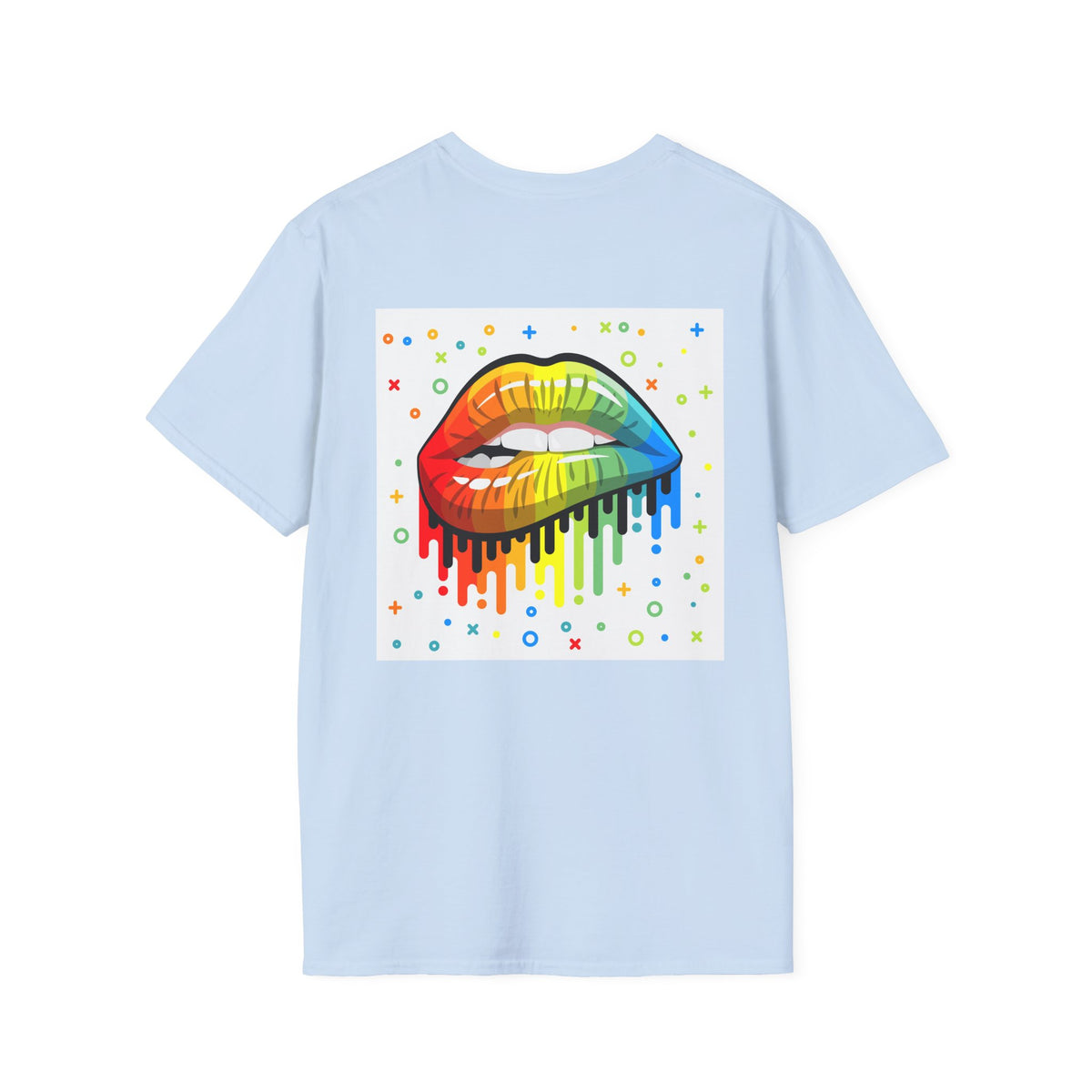 Rainbow Drip Lips T-Shirt — Pride LGBTQ+ Colorful Lip Graphic Tee
