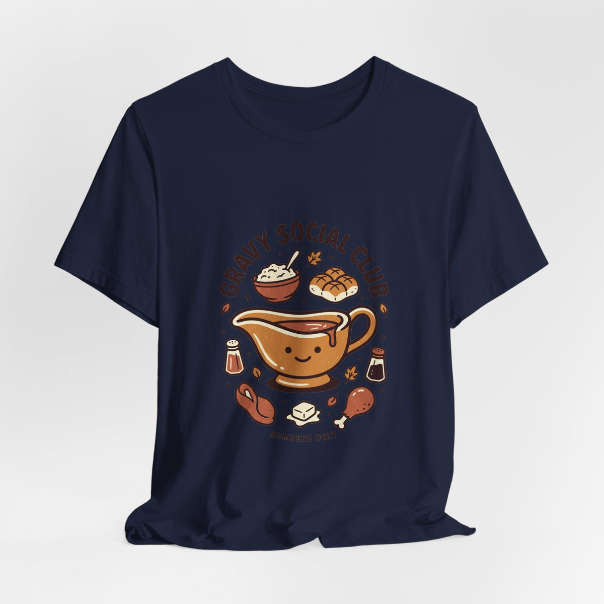 Gravy Social Club Tee | Thanksgiving Thanksgiving Turkey Pumpkin Pie Harvest