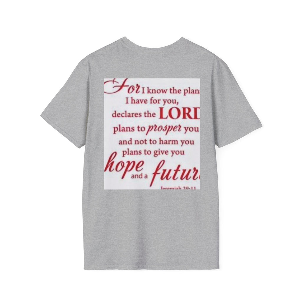 Christian Scripture T‑Shirt — "For I Know the Plans" Jeremiah 29:11 Inspirational Tee