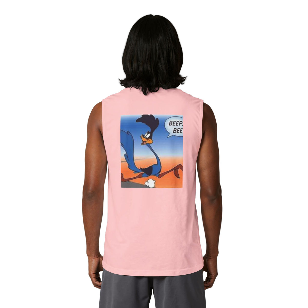 Road Runner 'Beep Beep' Muscle Tank — Vintage Cartoon Graphic Tank Top