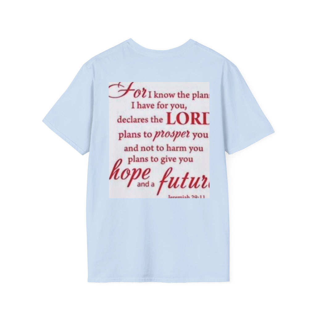 Christian Scripture T‑Shirt — "For I Know the Plans" Jeremiah 29:11 Inspirational Tee