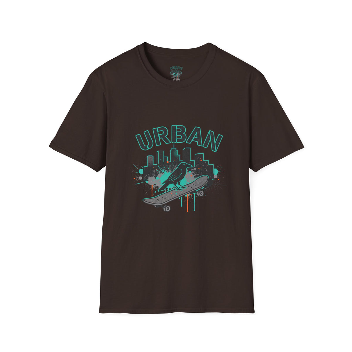 Urban Skateboard T-Shirt — City Skyline Skate Crew Tee