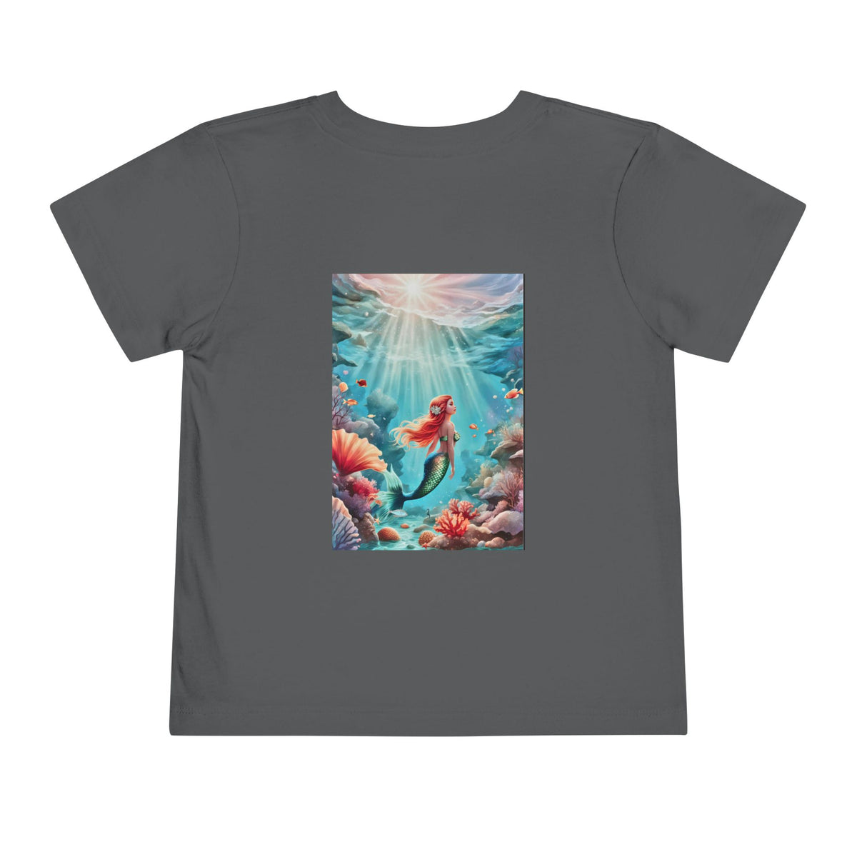 Mermaid Toddler Tee – Underwater Sunlight Sea Life Graphic