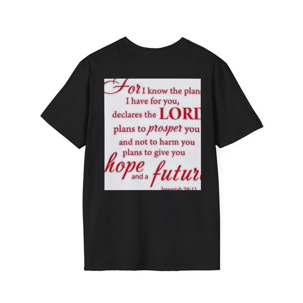 Christian Scripture T‑Shirt — "For I Know the Plans" Jeremiah 29:11 Inspirational Tee