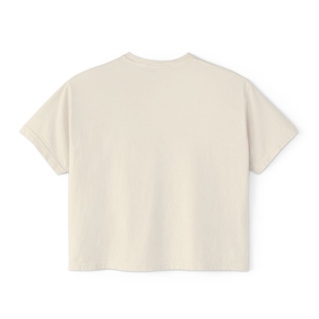 Women’s Boxy Tee — "There Is Power in the Name of Jesus" Christian Faith T-Shirt