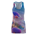 Pastel Beach Shell Racerback Dress — Seashells & Pebbles All-Over Print