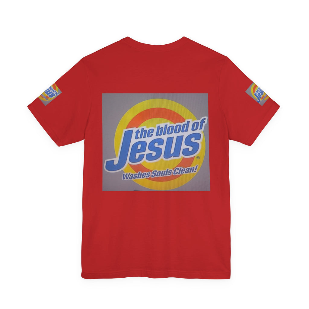 Christian T-Shirt - "The Blood of Jesus Washes Souls Clean" Graphic Tee