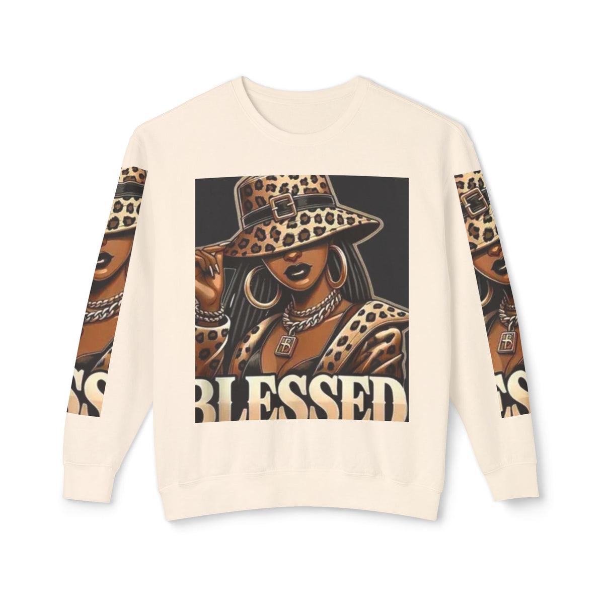 Blessed Leopard Femme Crewneck Sweatshirt
