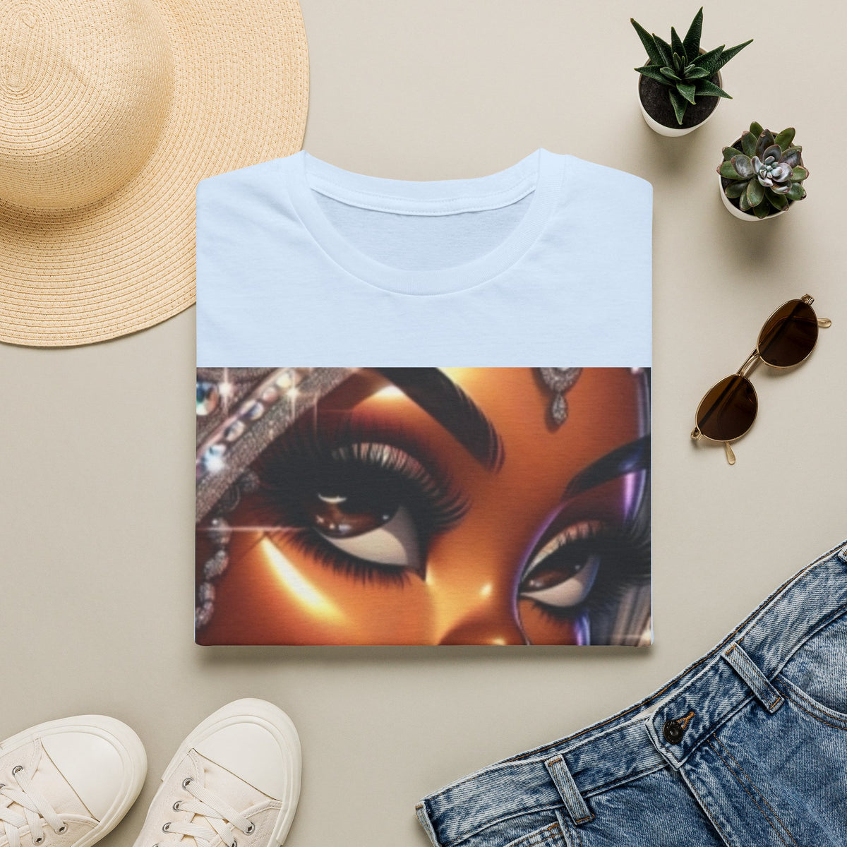 Afro Glam Portrait T-Shirt