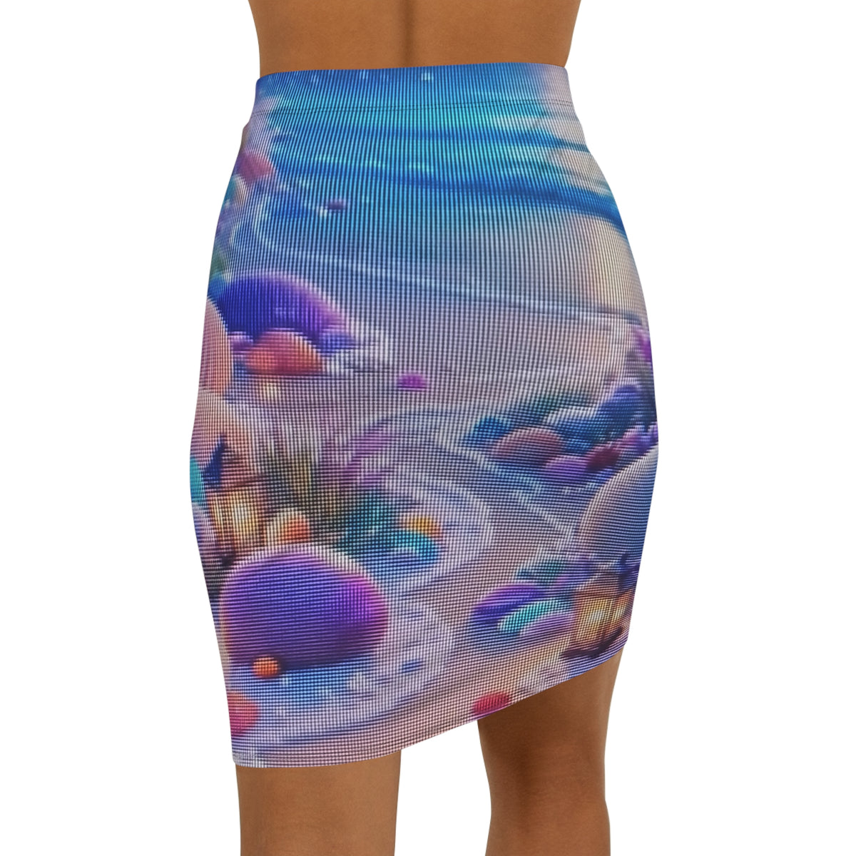 Women's Mid-Waist Pencil Skirt (AOP)