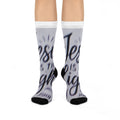 Crew Socks — 'Jesus This Is My Vibe' Script Cushion Socks (Religious, Inspirational)
