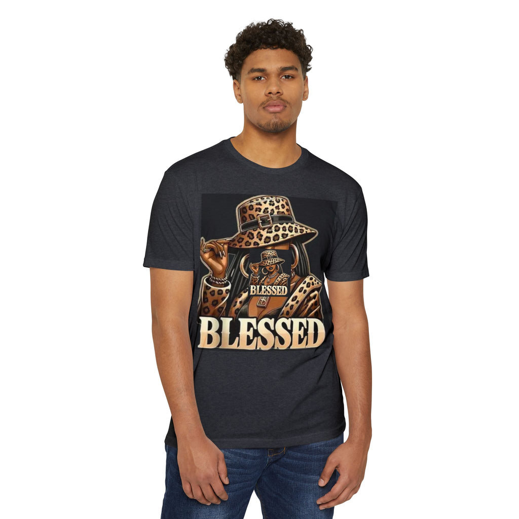 Blessed Leopard Hat T-Shirt