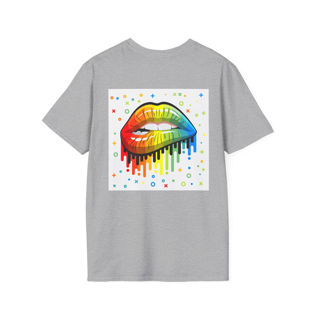 Rainbow Drip Lips T-Shirt — Pride LGBTQ+ Colorful Lip Graphic Tee