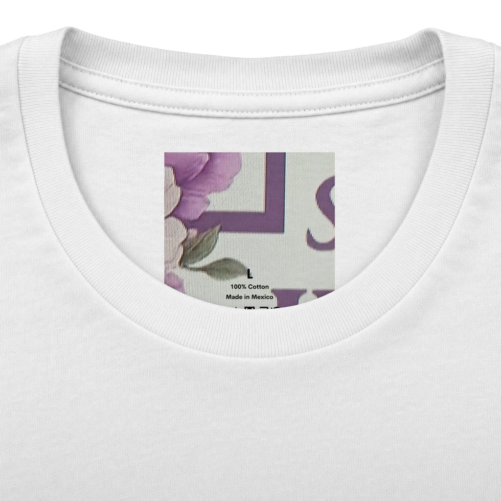 Christian Tee — "Blessed by God, Saved by Jesus, Filled by the Spirit" Floral Cross