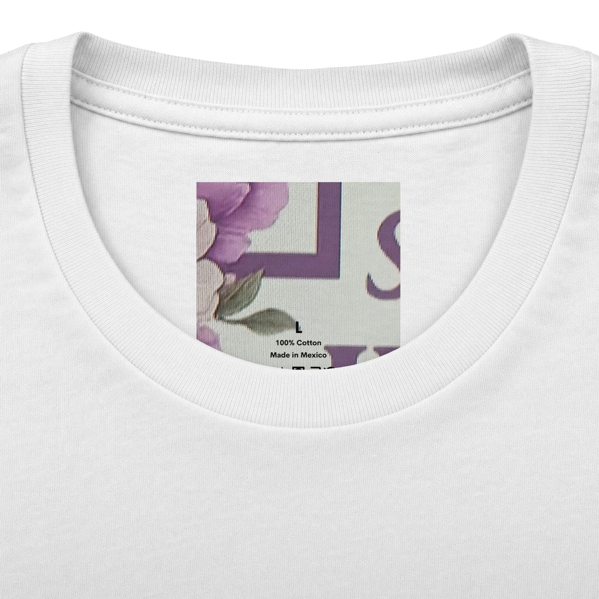Christian Tee — "Blessed by God, Saved by Jesus, Filled by the Spirit" Floral Cross