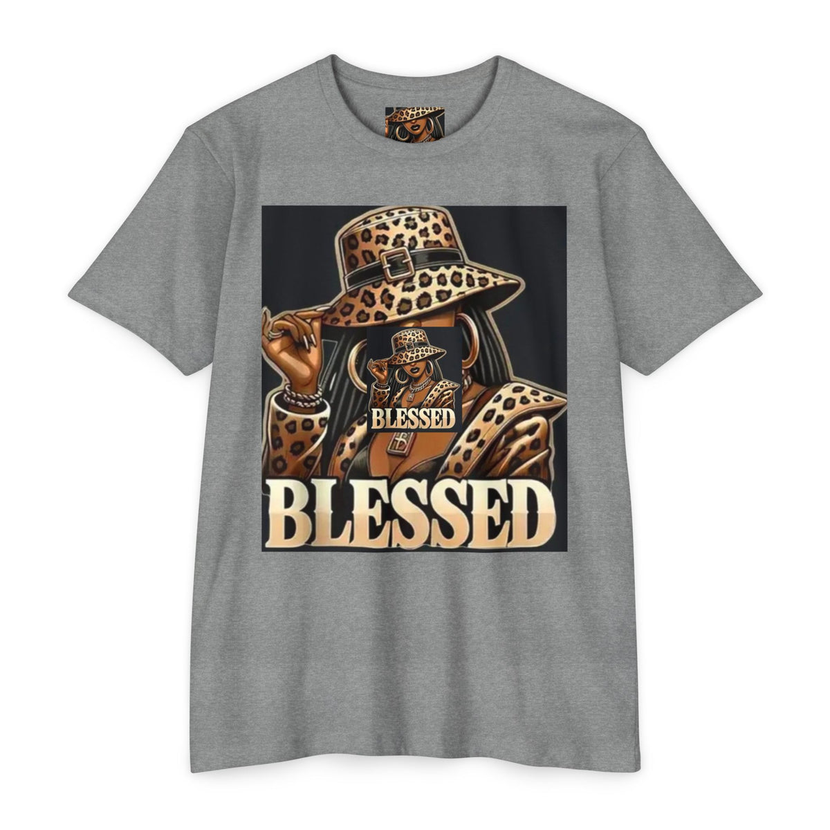 Blessed Leopard Hat T-Shirt